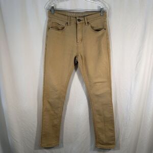 Vintage Genes Black Jeans Men's 30x30 Khaki Pants Tapered Cotton Blend
